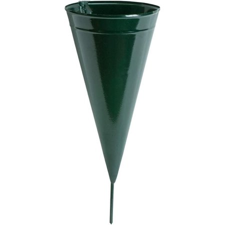 AFS 5" Metal Cone Vase: Green-case of 36 5041